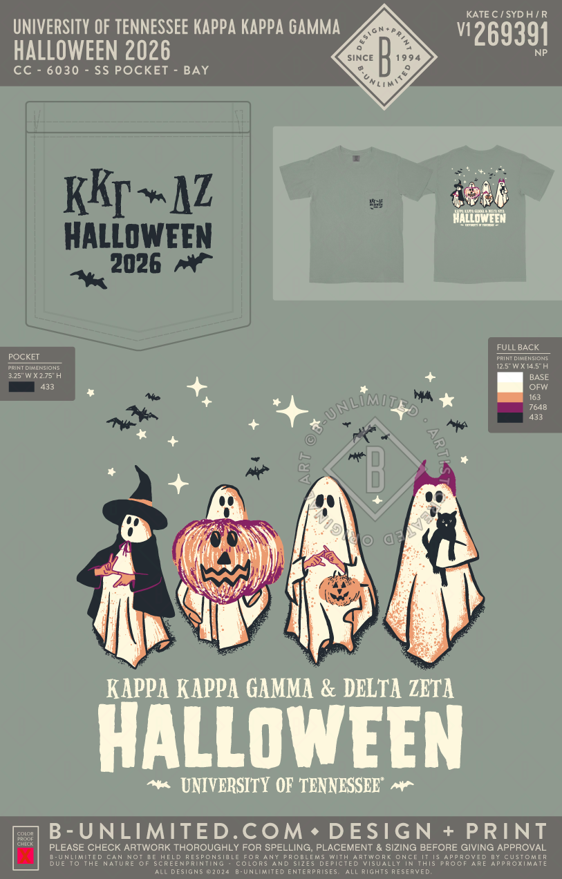 University of Tennessee Delta Zeta - Halloween 2026 - CC - 6030 - SS Pocket - Bay