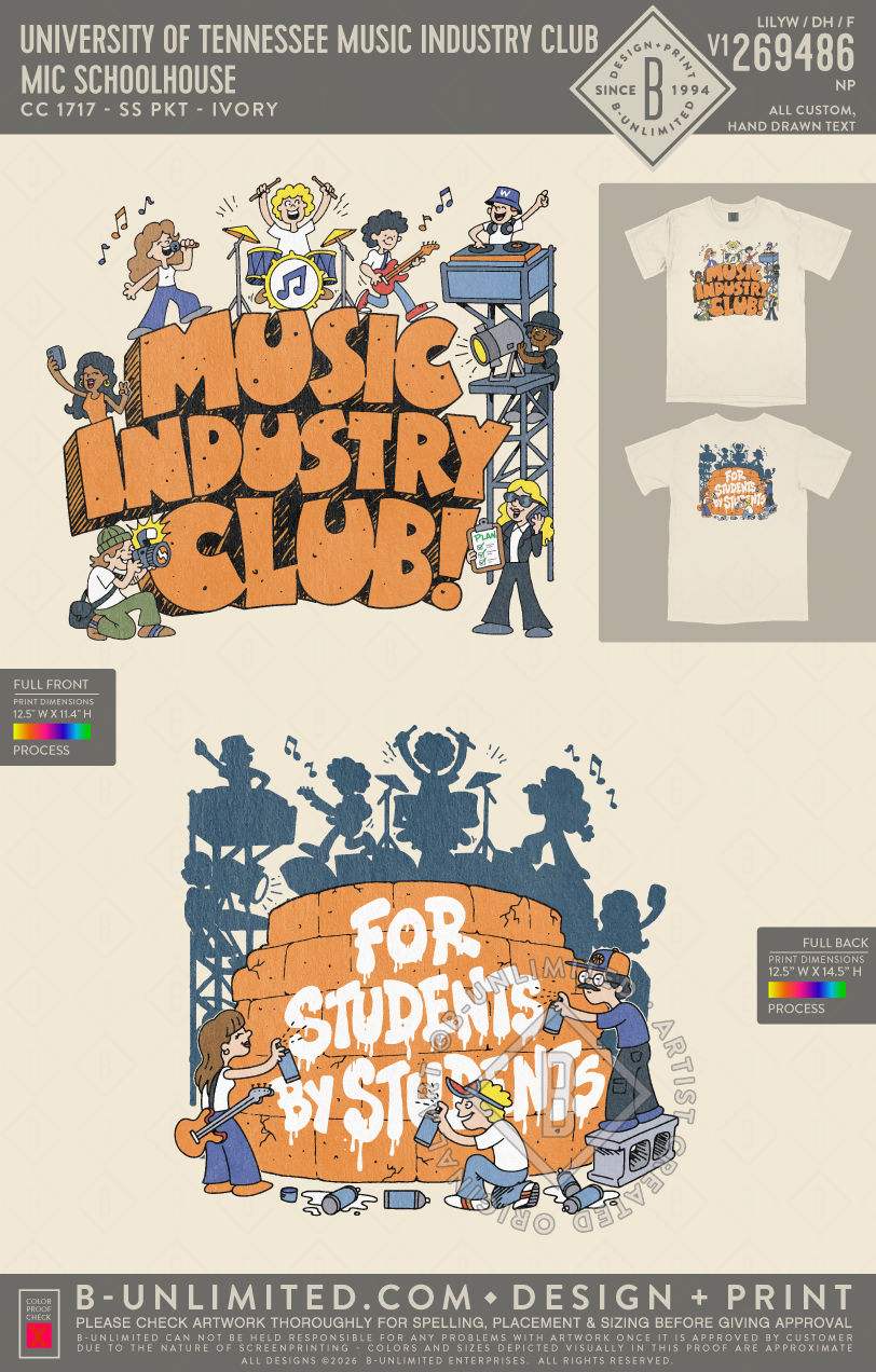 University of Tennessee Music Industry Club - MIC Schoolhouse - CC - 1717 - SS Crew - Ivory