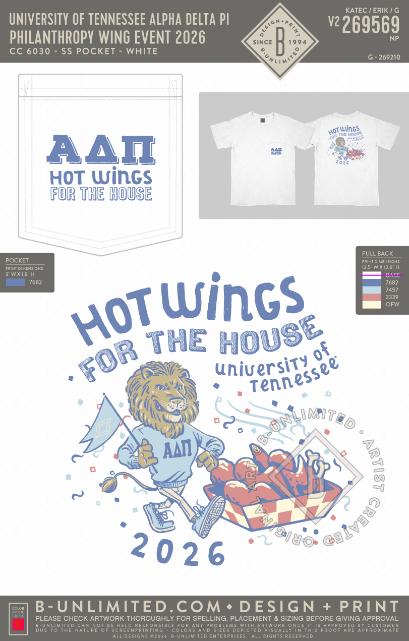 University of Tennessee Alpha Delta Pi - Philanthropy Wing Event 2026 - CC - 6030 - SS Pocket - White