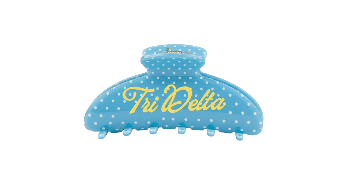 B-Unlimited Greek - Dots for Days Hair Clip Tri Delta