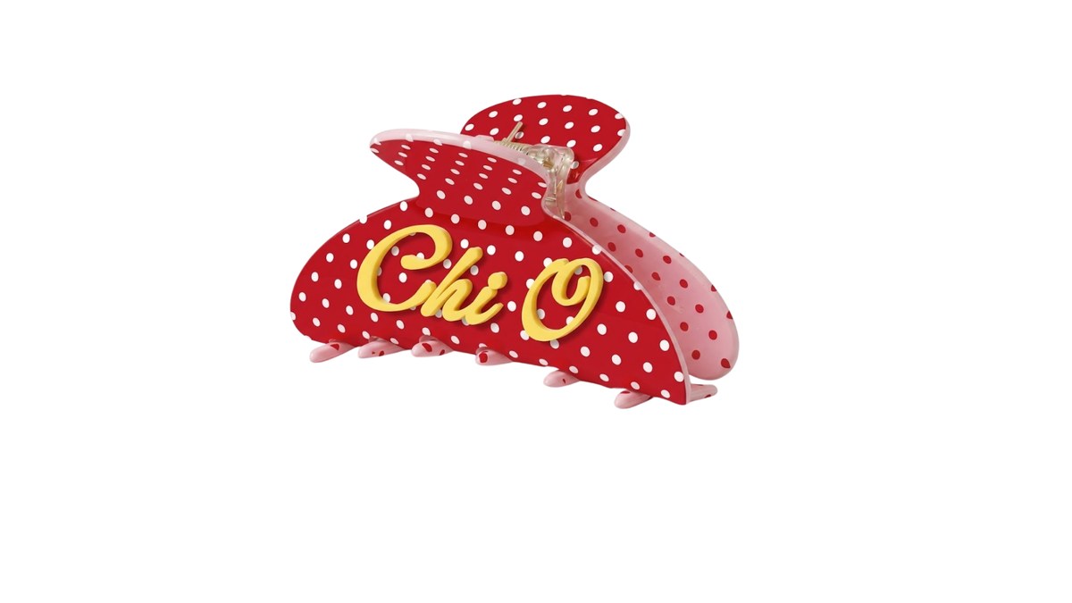 B-Unlimited Greek - Dots for Days Hair Clip Chi O
