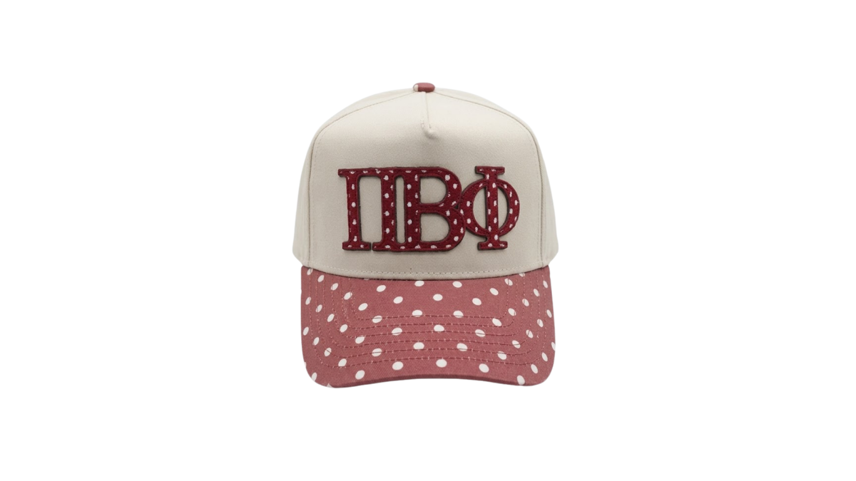 B-Unlimited Greek -  Dots for Days Hat Pi Phi