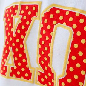 B-Unlimited Greek - Dots for Days Puff Ink Crewneck - Alpha O