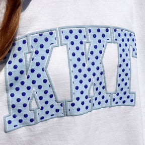 B-Unlimited Greek - Dots for Days Puff Ink Crewneck - Tri Delta