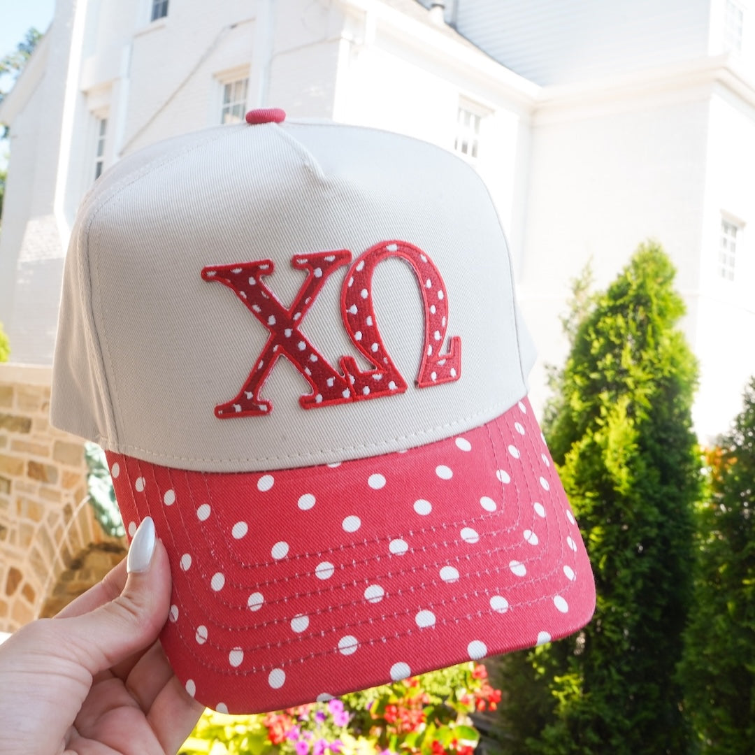 B-Unlimited Greek - Dots for Days Hat Chi O