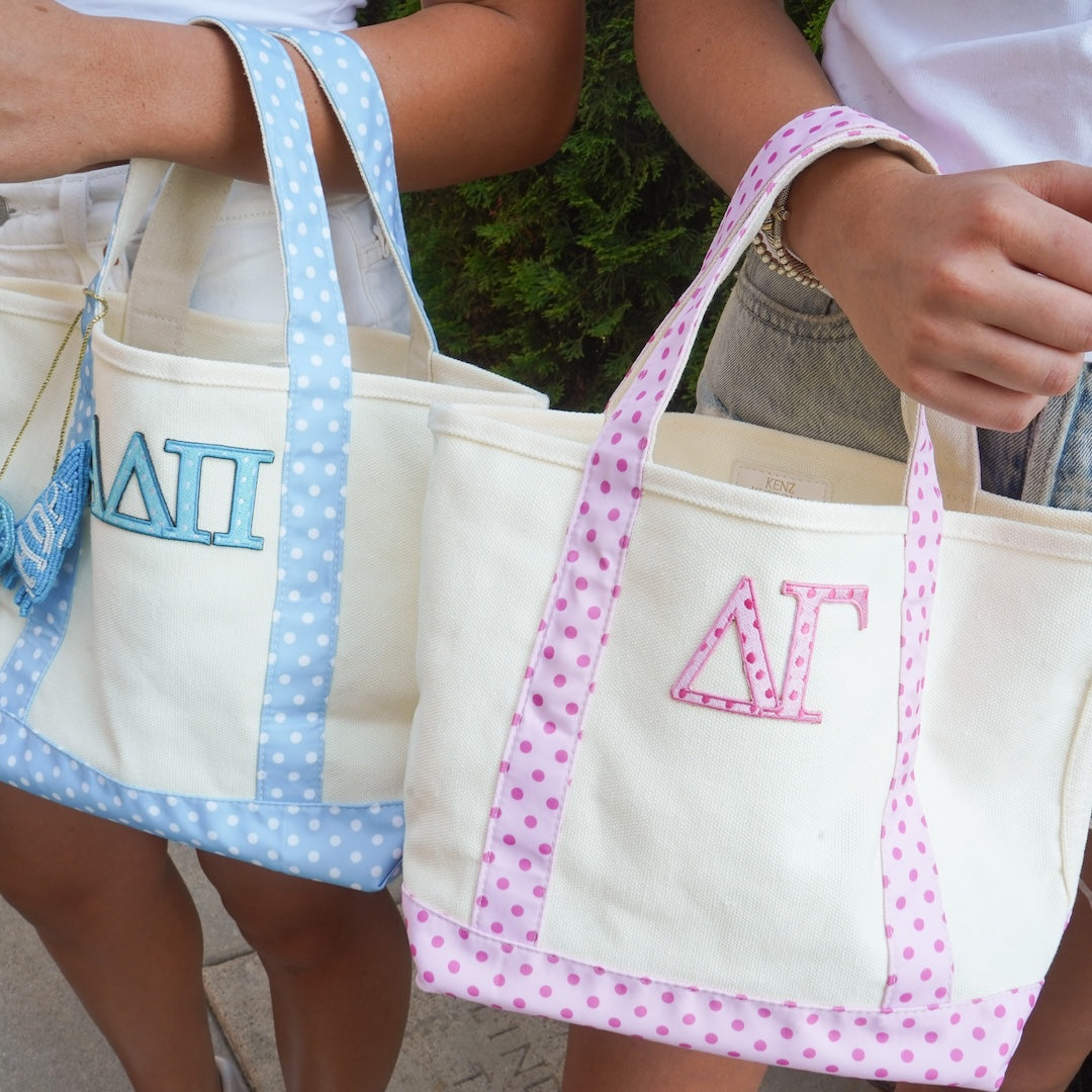 B-Unlimited Greek - Dots for Days Tote Tri Delta