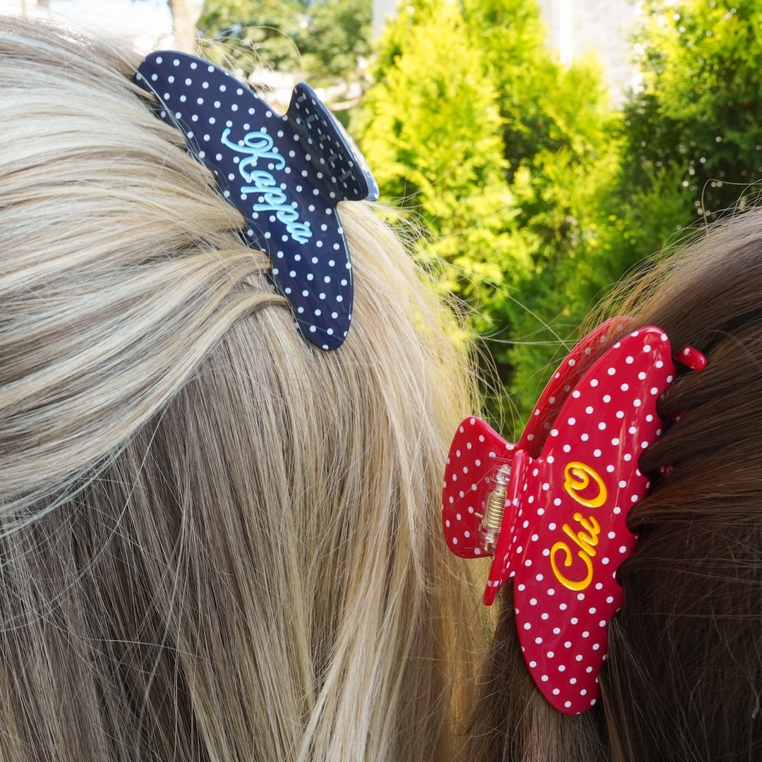 B-Unlimited Greek - Dots for Days Hair Clip Kappa