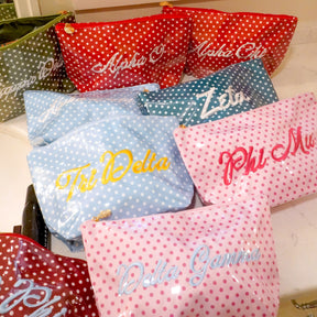B-Unlimited Greek - Dots for Days Makeup Bag DG