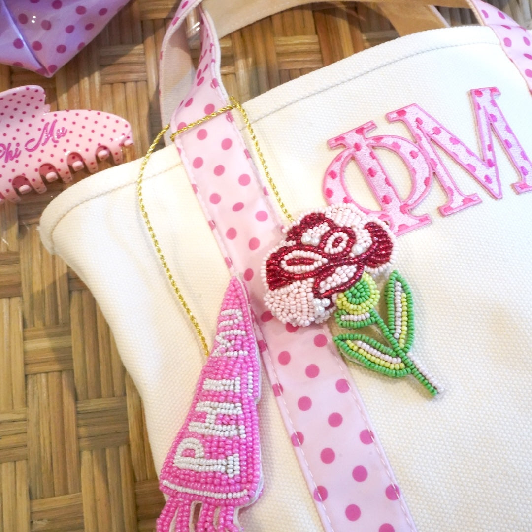 B-Unlimited Greek - Dots for Days Tote Phi Mu