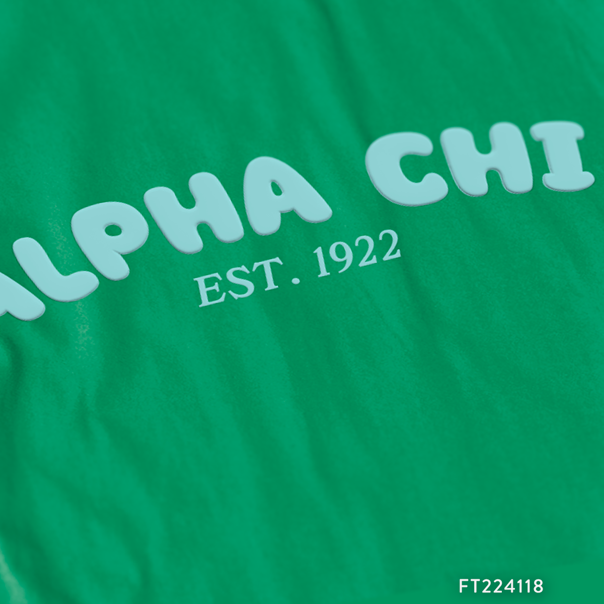 Alpha Chi Simple Bubble Letter PR T-Shirt Design
