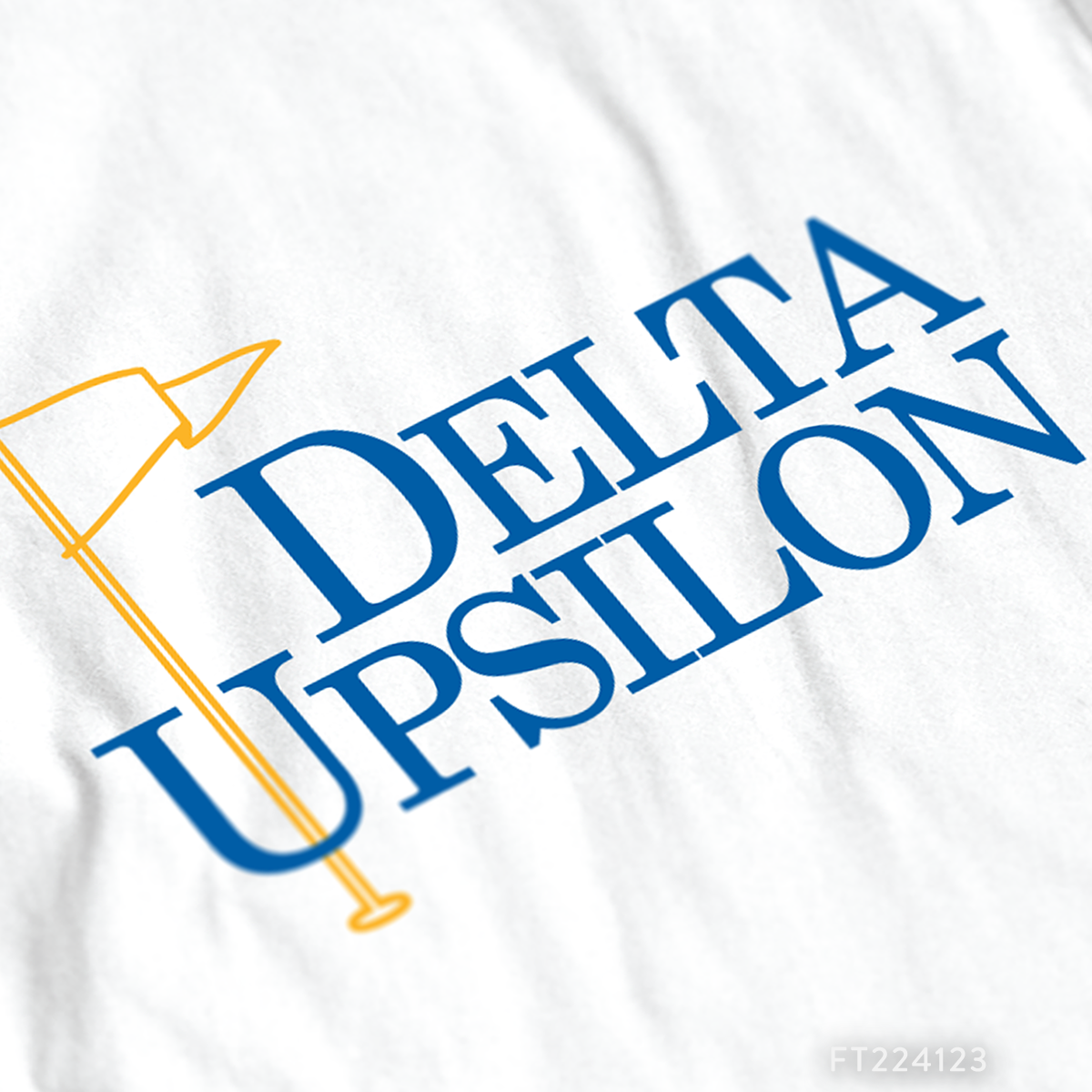 Delta Upsilon Golf Flag PR T-Shirt Design