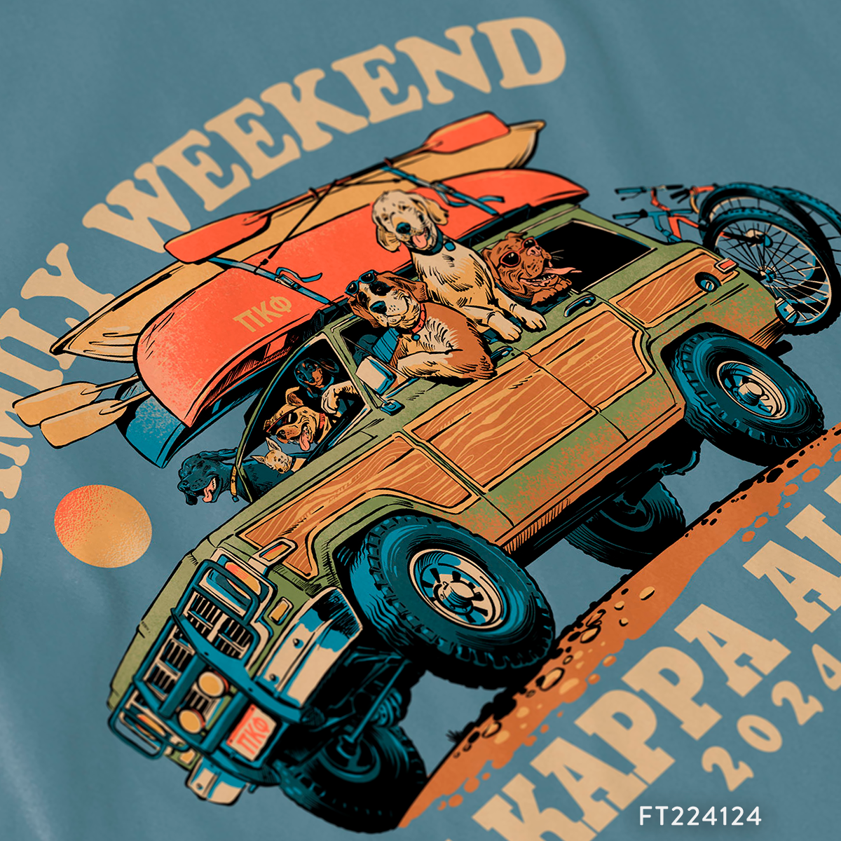 Pi Kappa Alpha Family Weekend T-Shirt Design