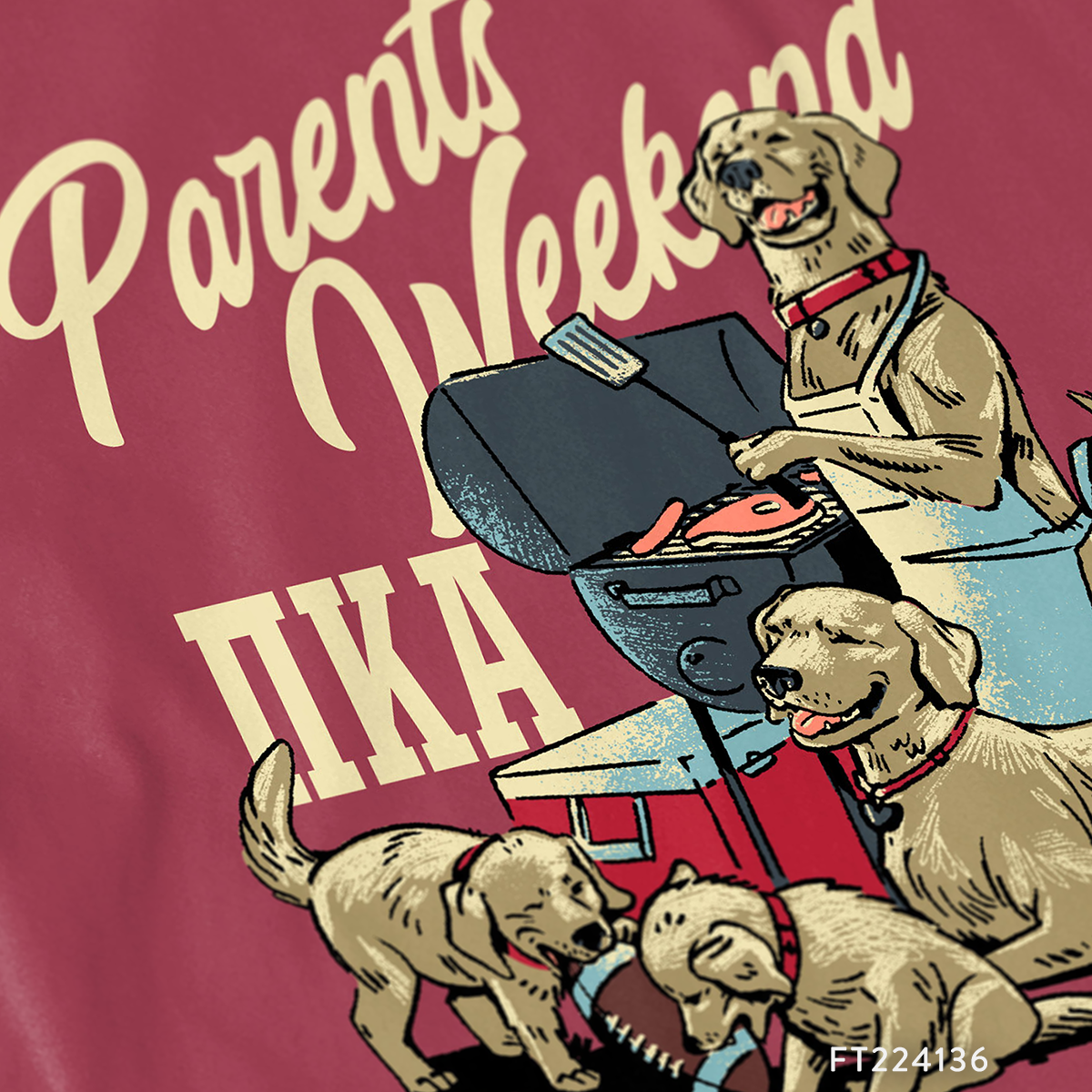 Pi Kappa Alpha Parents Weekend T-Shirt Design