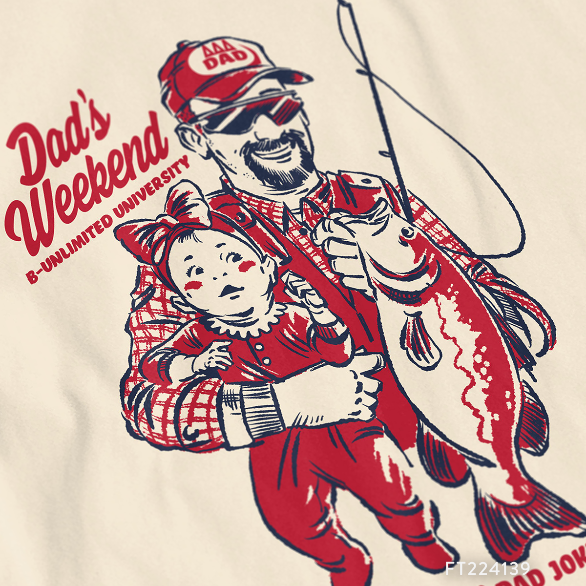 Delta Delta Delta Dads Weekend T-Shirt Design