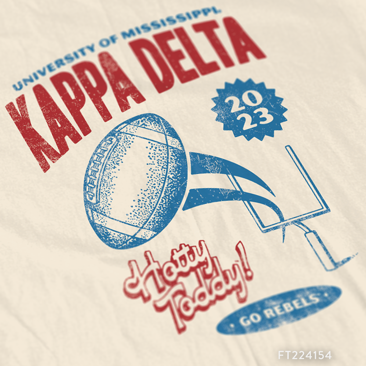 Kappa Delta Football PR T-Shirt Design