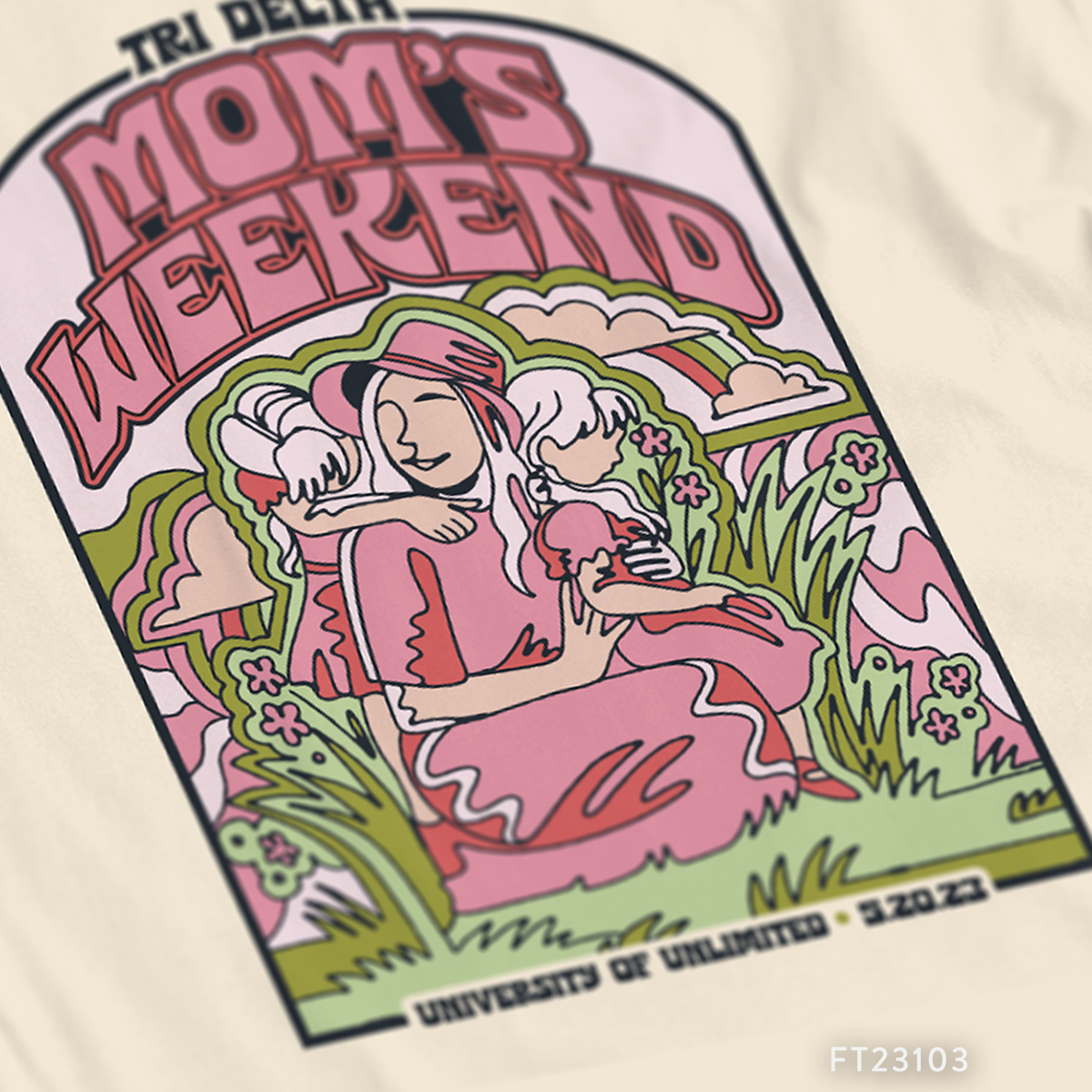 Delta Delta Delta Mom's Weekend T-Shirt Design