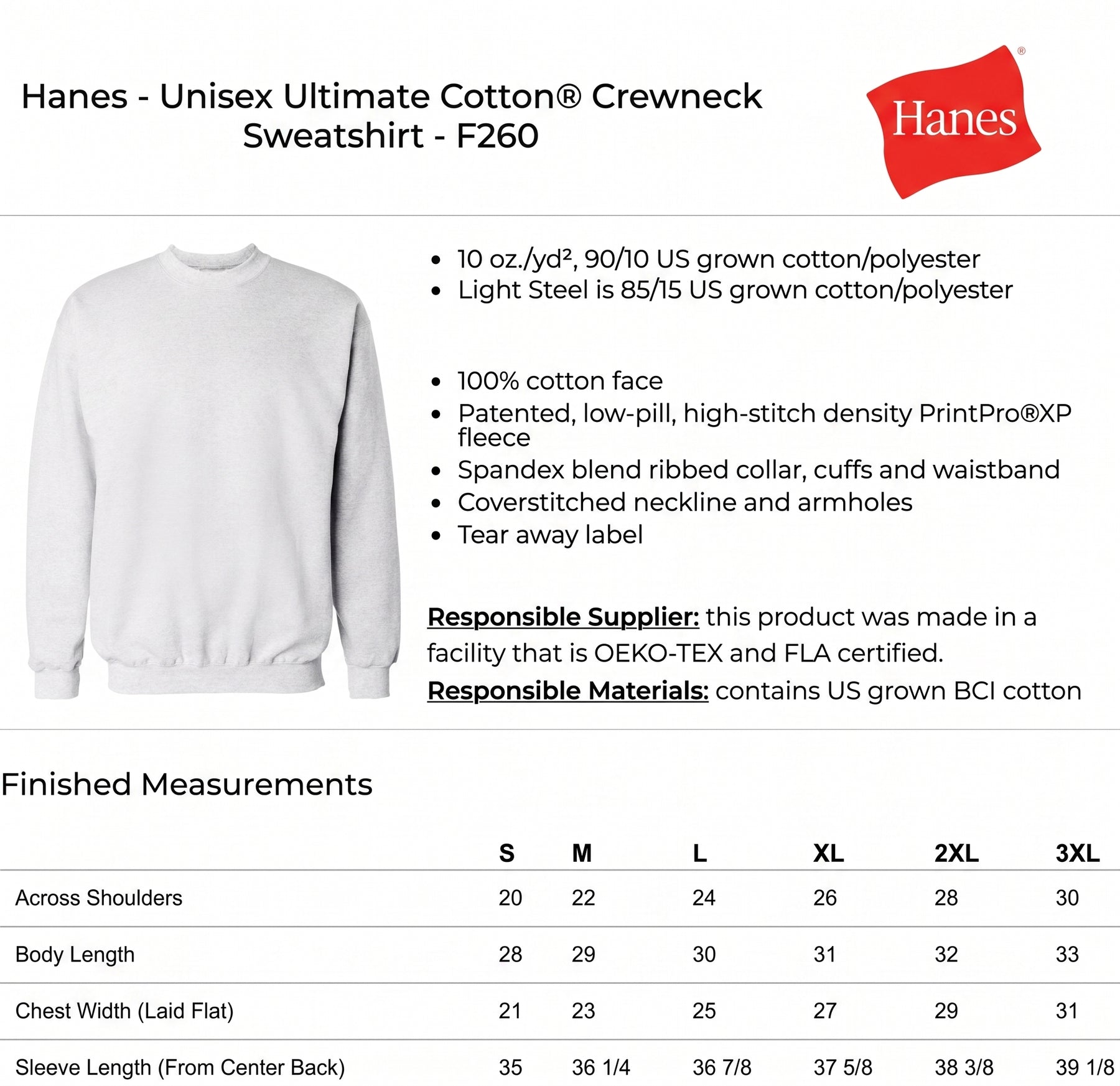 AHS 40 Year Reunion (SWEATSHIRT) - Hanes - F260 - Sweatshirt - Ash