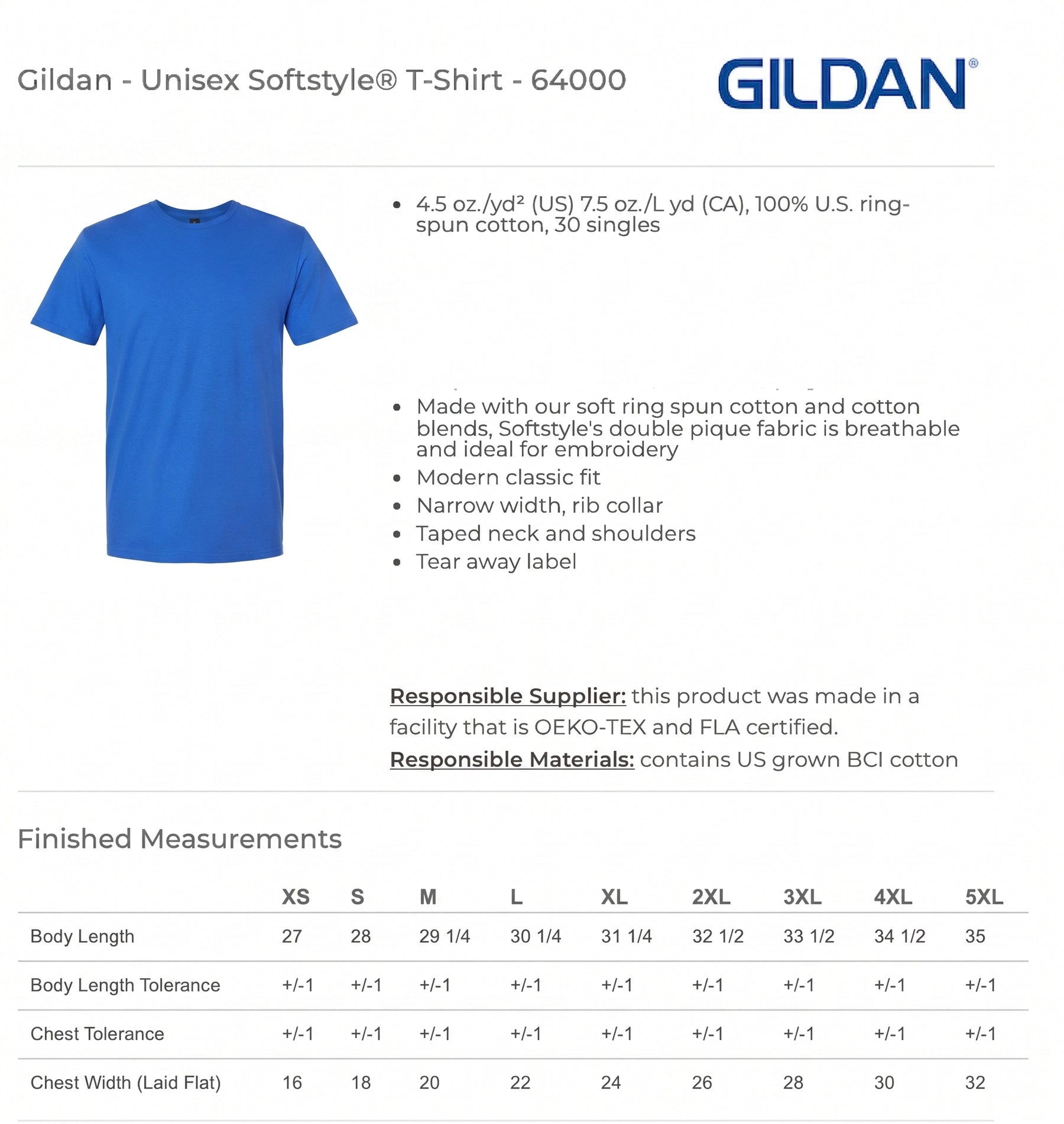 AHS 40 Year Reunion (TSHIRT) - Gildan - 64000 - SS Crew - Royal
