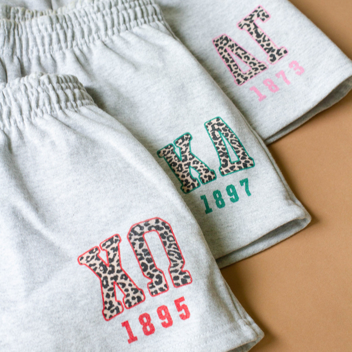 B-Greek - Cheetah Shorts - Kappa Alpha Theta