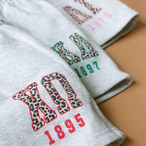 B-Greek - Cheetah Shorts - Alpha Gamma Delta