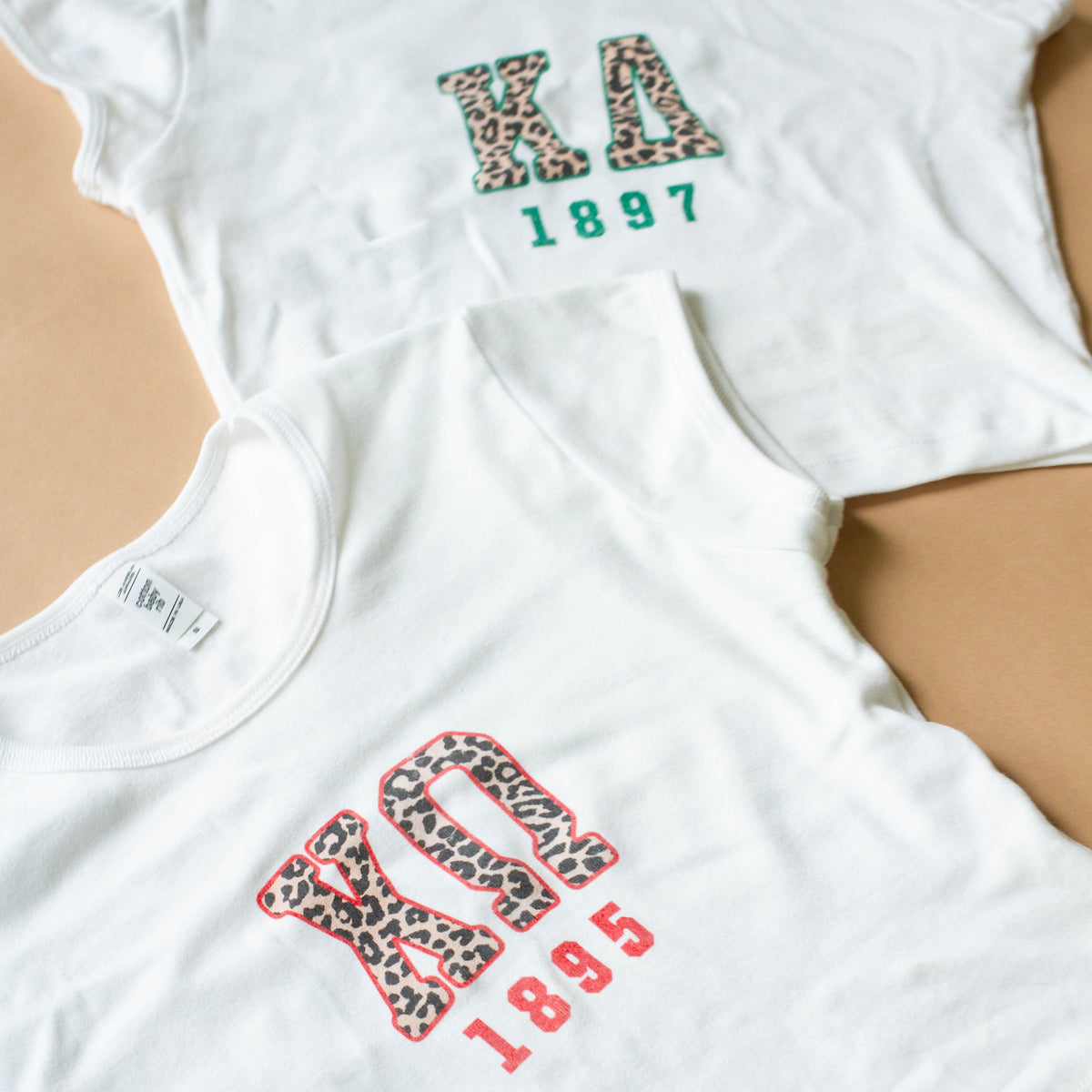 B-Greek - Cheetah Baby Tee - Delta Delta Delta