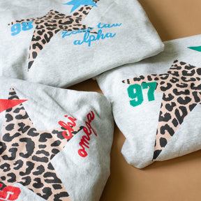 B-Greek - Cheetah Hoodie - Delta Zeta
