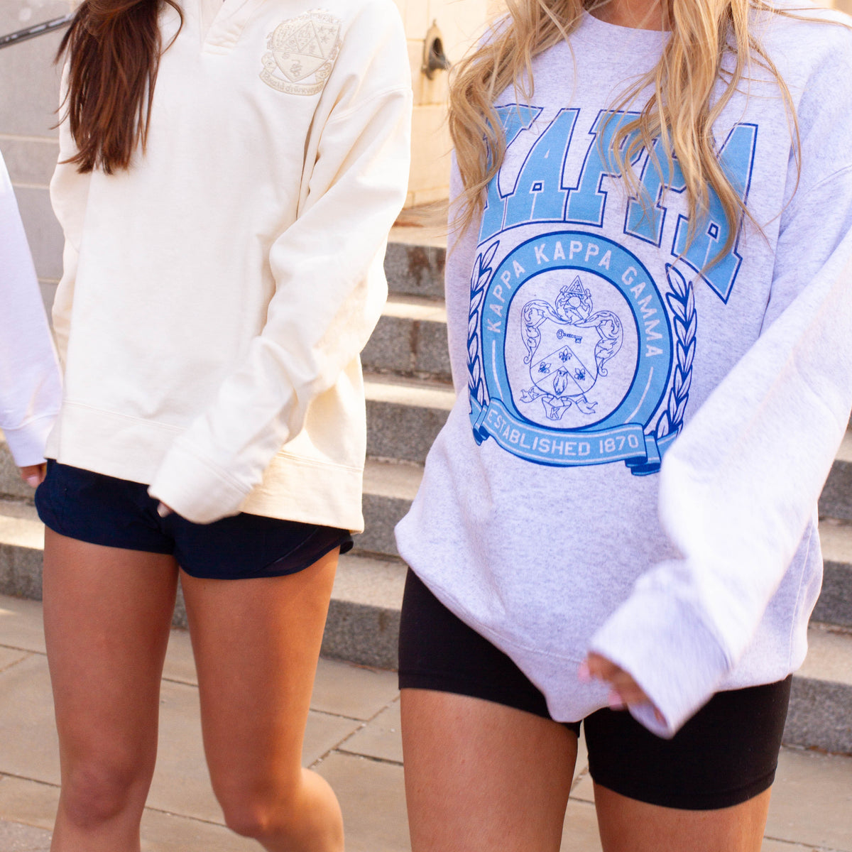 B-Greek -  Vintage Crest Crewneck - Kappa Kappa Gamma