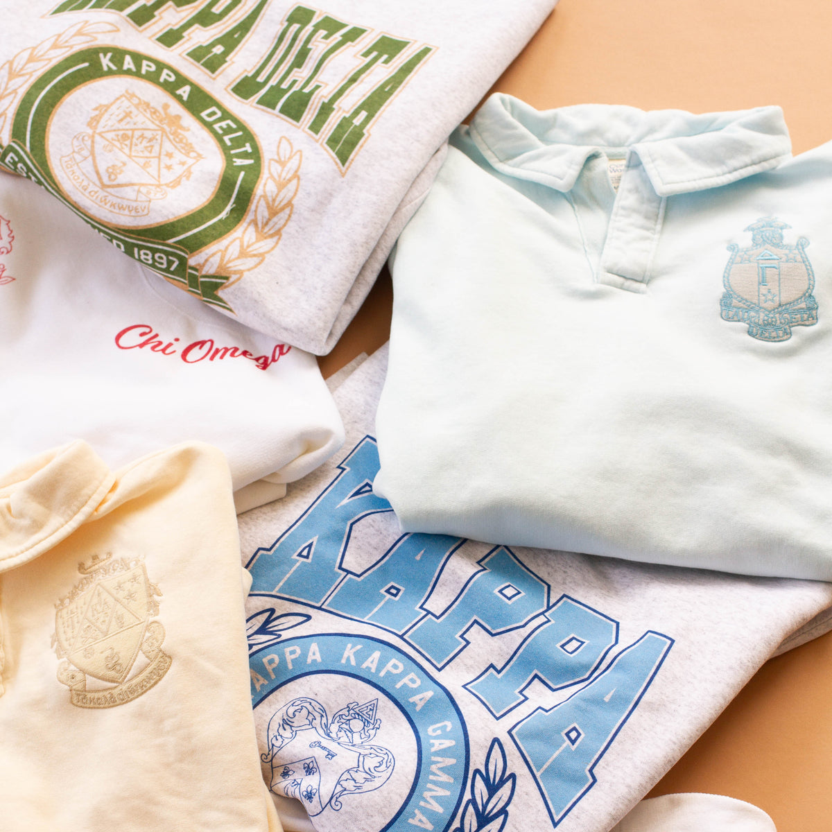 B-Greek -  Vintage Crest Crewneck - Kappa Delta