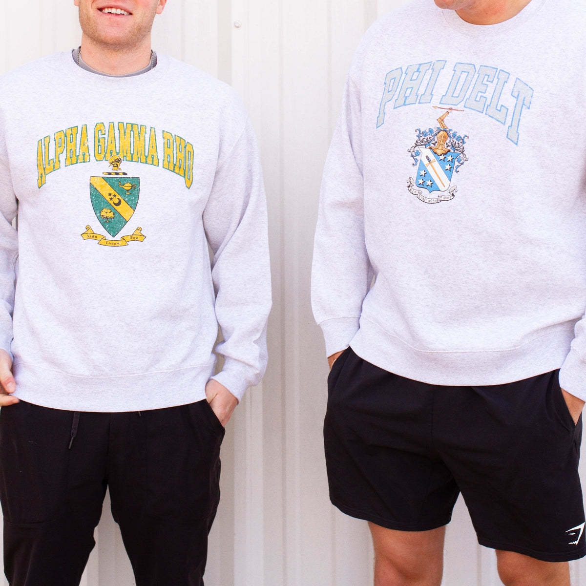 B-Greek -  Vintage Crest Crewneck - Lambda Chi Alpha