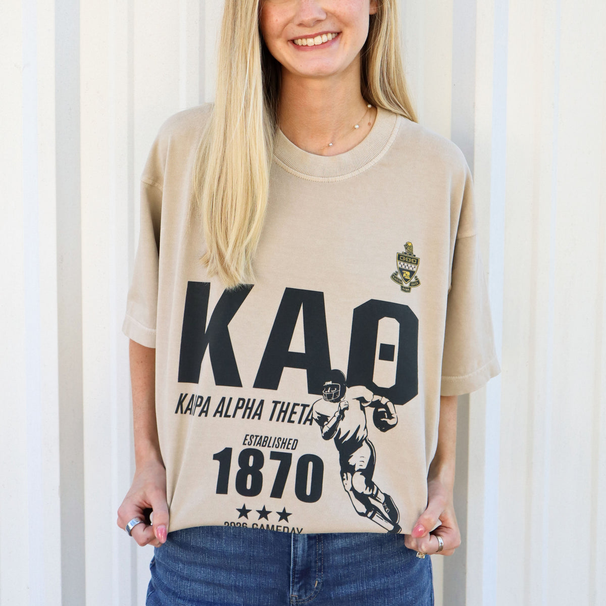 B-Unlimited Greek - Football Champs Tee - Kappa Alpha Theta
