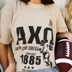 B-Unlimited Greek - Football Champs Tee - Alpha Chi Omega