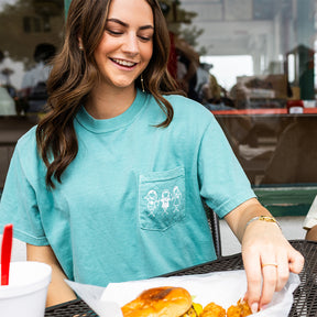 Kollege - Concert Shirt - Seafoam Pocket Tee