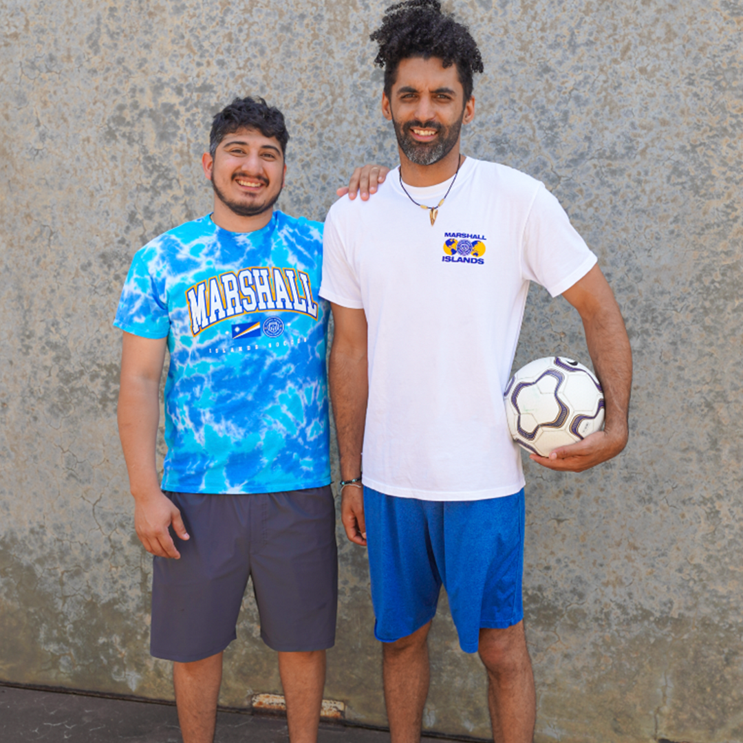 B-Unlimited x Marshall Islands Soccer Tie-Dye T-shirt