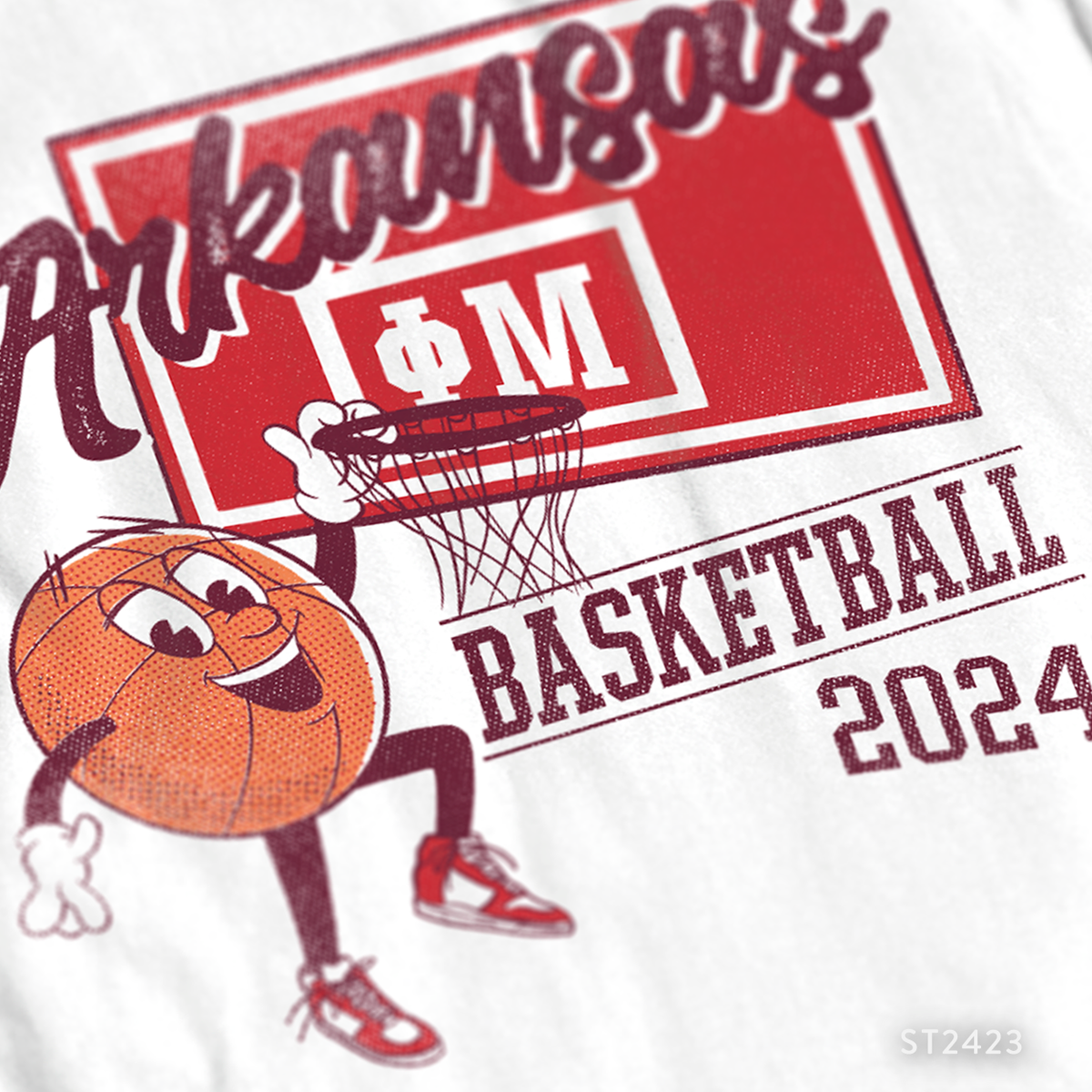 Phi Mu Basketball PR T-Shirt Design