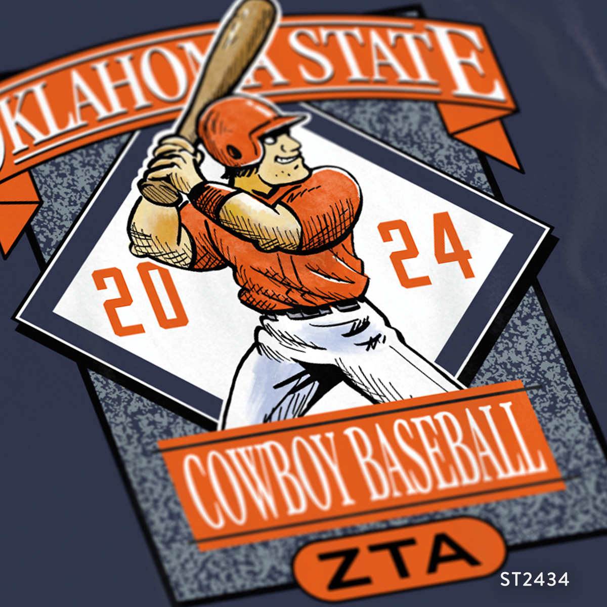 Zeta Tau Alpha Baseball PR T-Shirt Design
