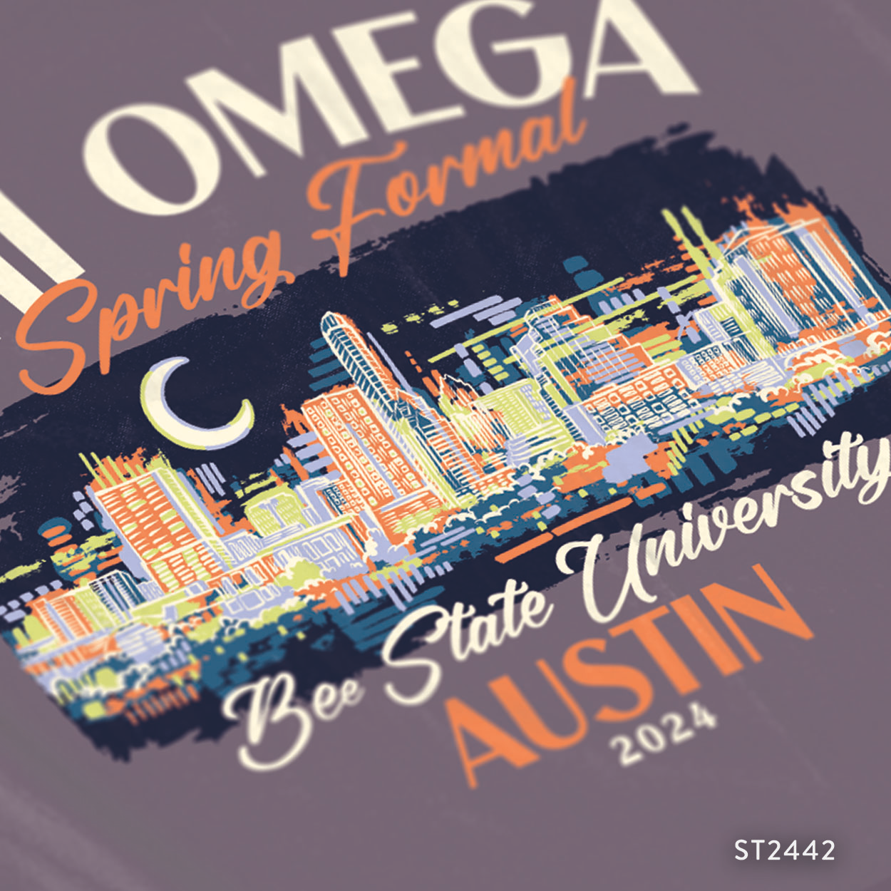 Chi Omega Spring Formal T-Shirt Design