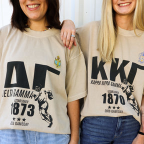 B-Unlimited Greek - Football Champs Tee - Delta Gamma