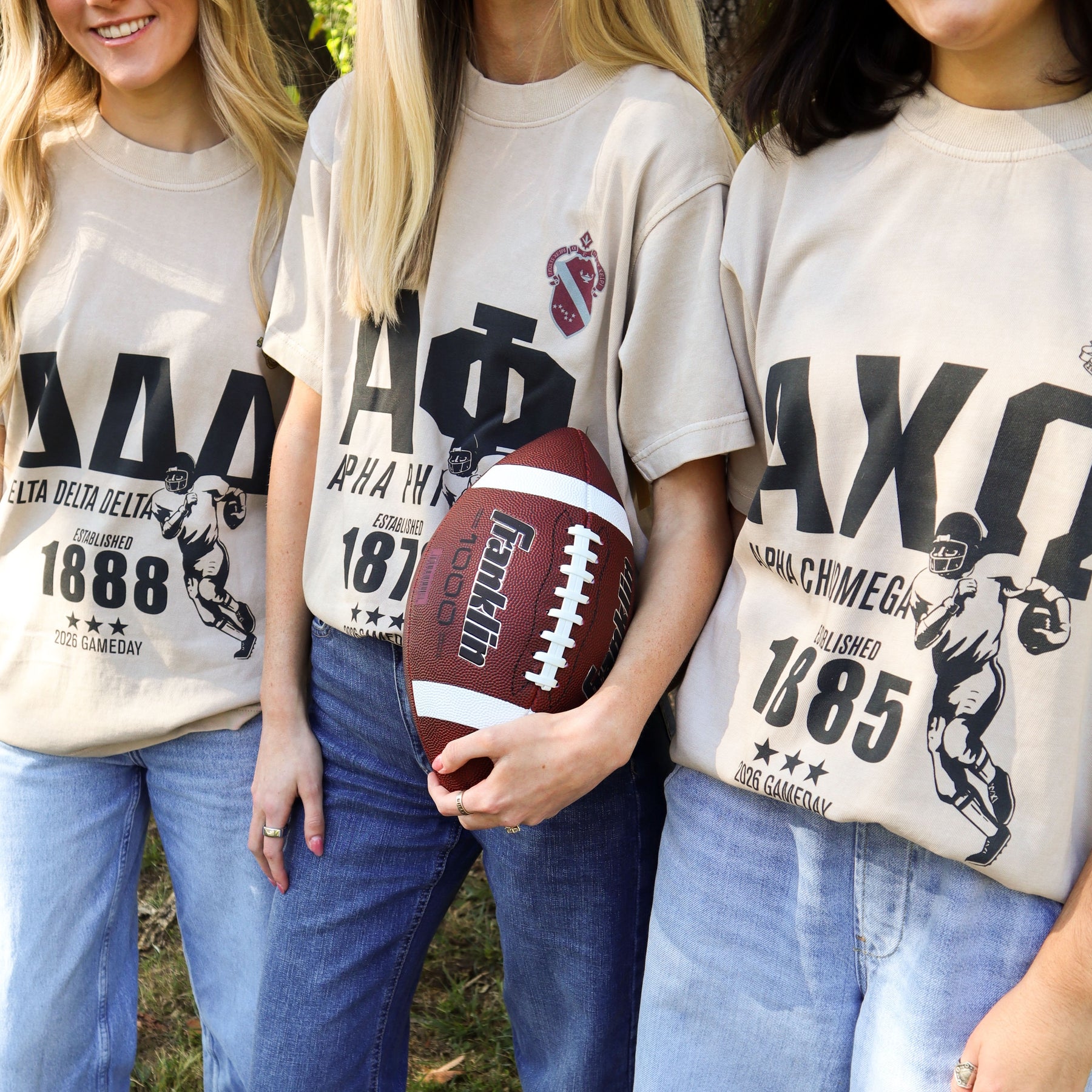 B-Unlimited Greek - Football Champs Tee - Delta Delta Delta