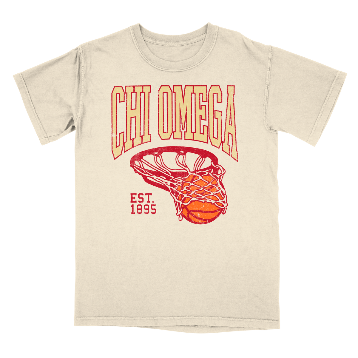 B-Unlimited Sales - Swish Tee (Chi Omega) - CC - 1717 - SS Crew - Ivory