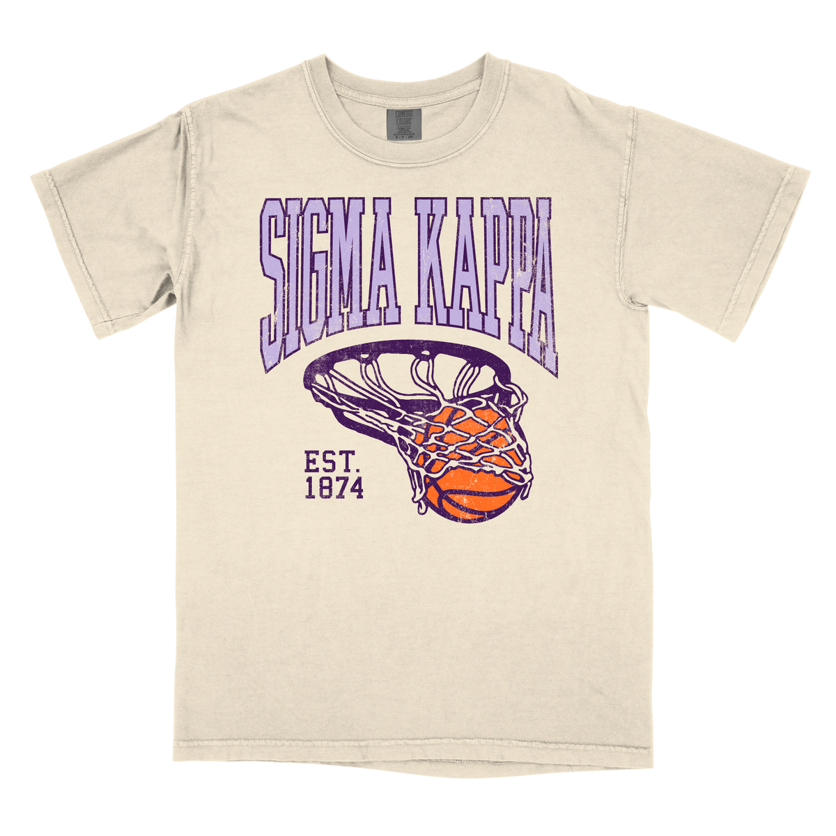 B-Unlimited Sales - Swish Tee (Sigma Kappa) - CC - 1717 - SS Crew - Ivory
