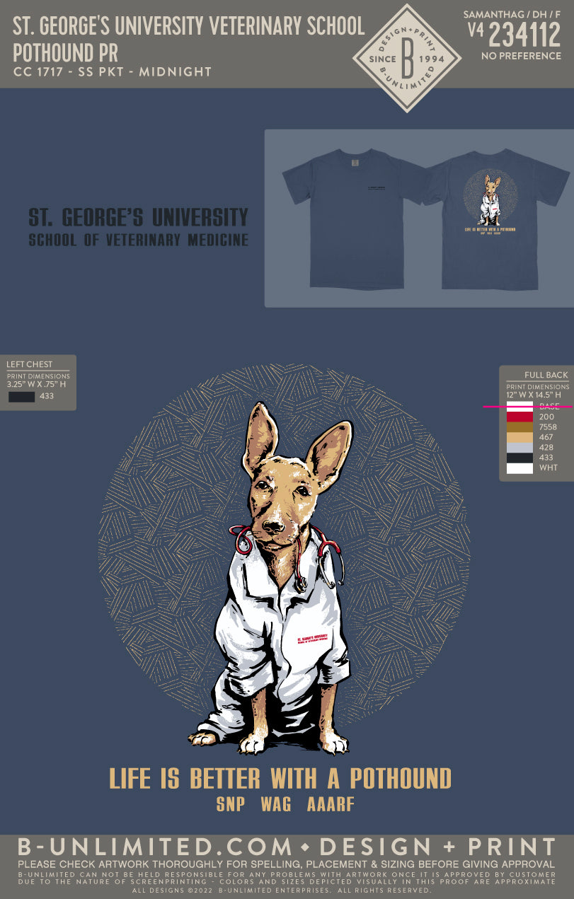 St. George's University Veterinary School - Pothound PR - CC - 1717 - SS Crew - Midnight