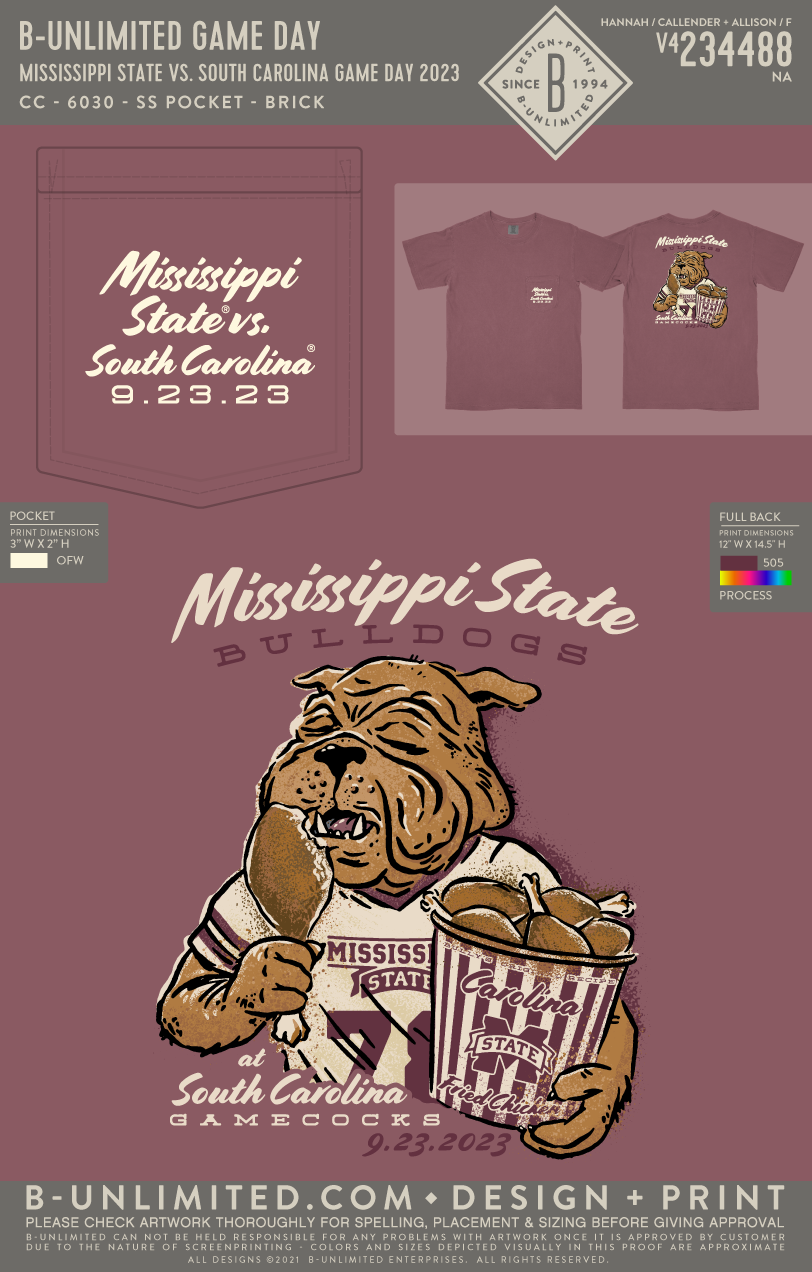 B-Unlimited Game Day - Mississippi State vs. South Carolina Game Day 2023