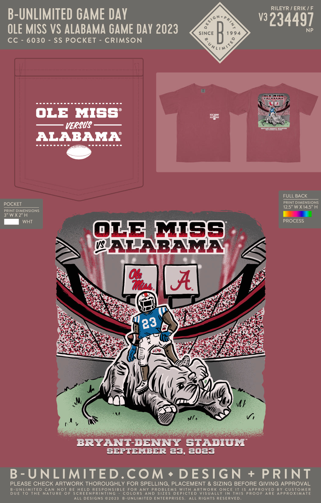 B-Unlimited Game Day - Ole Miss vs Alabama Game Day 2023 