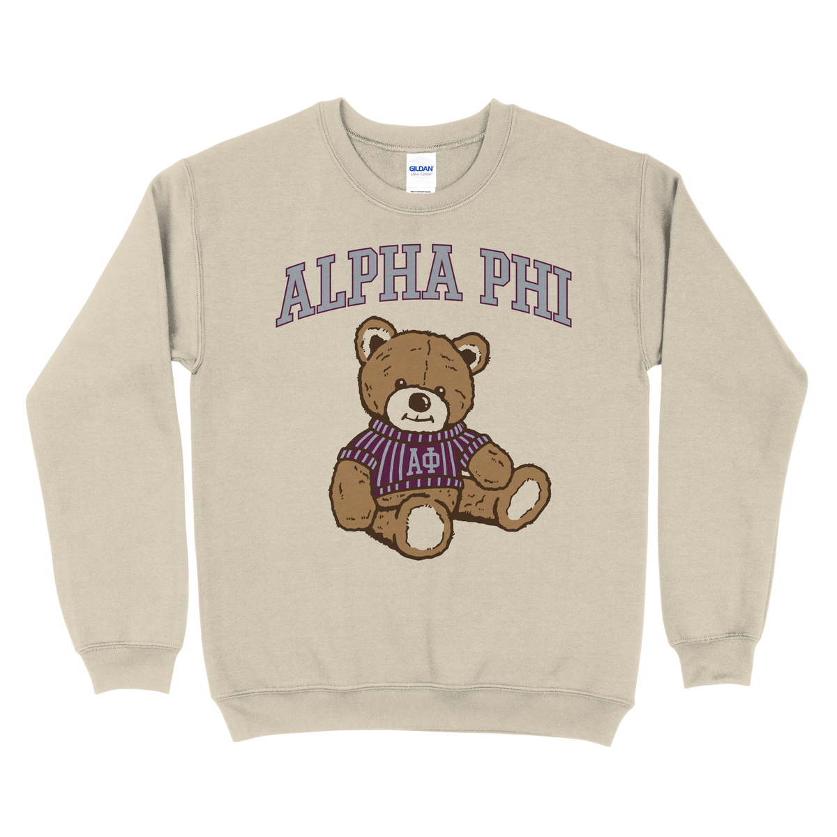 B-Unlimited Greek - Mascot PR (Alpha Phi) (EOYFALL23) - Gildan - 18000 - Sweatshirt - Sand
