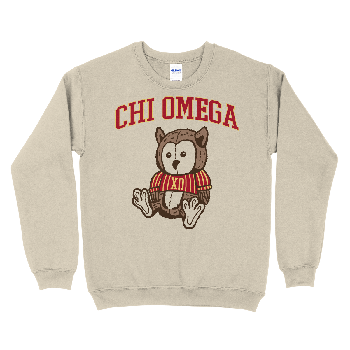 B-Unlimited Greek - Mascot PR (Chi O) (EOYFALL23) - Gildan - 18000 - Sweatshirt - Sand