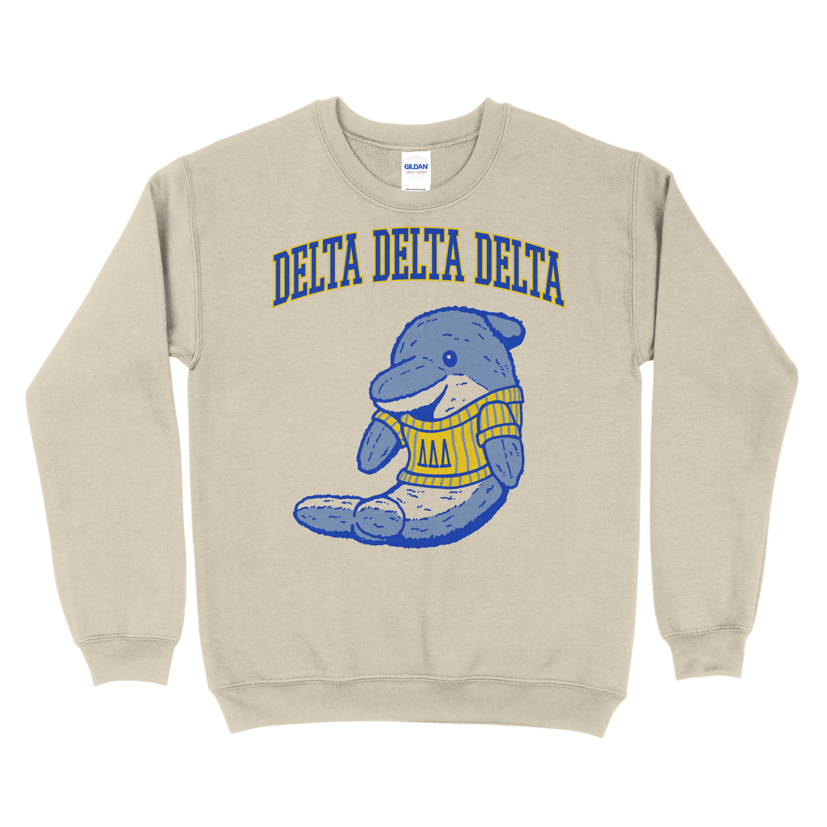 B-Unlimited Greek - Mascot PR (Tri Delta) (EOYFALL23) - Gildan - 18000 - Sweatshirt - Sand