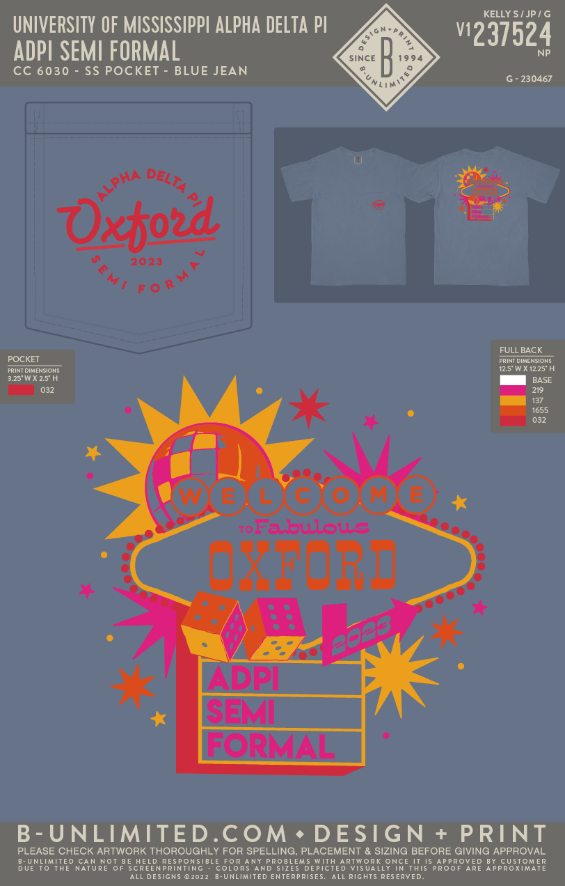 University of Mississippi Alpha Delta Pi - ADPI Semi Formal - CC - 6030 - SS Pocket - Blue Jean