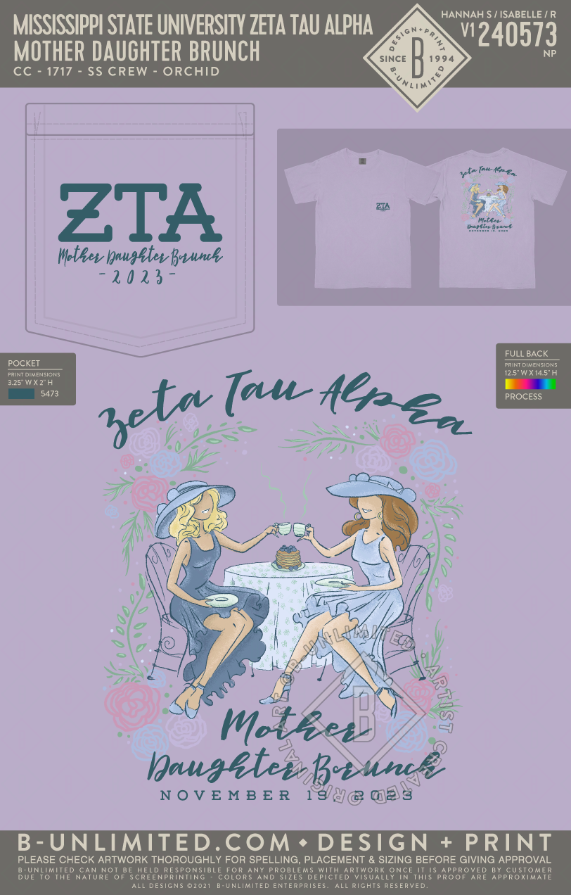 Mississippi State University Zeta Tau Alpha Mother Daughter Brunch