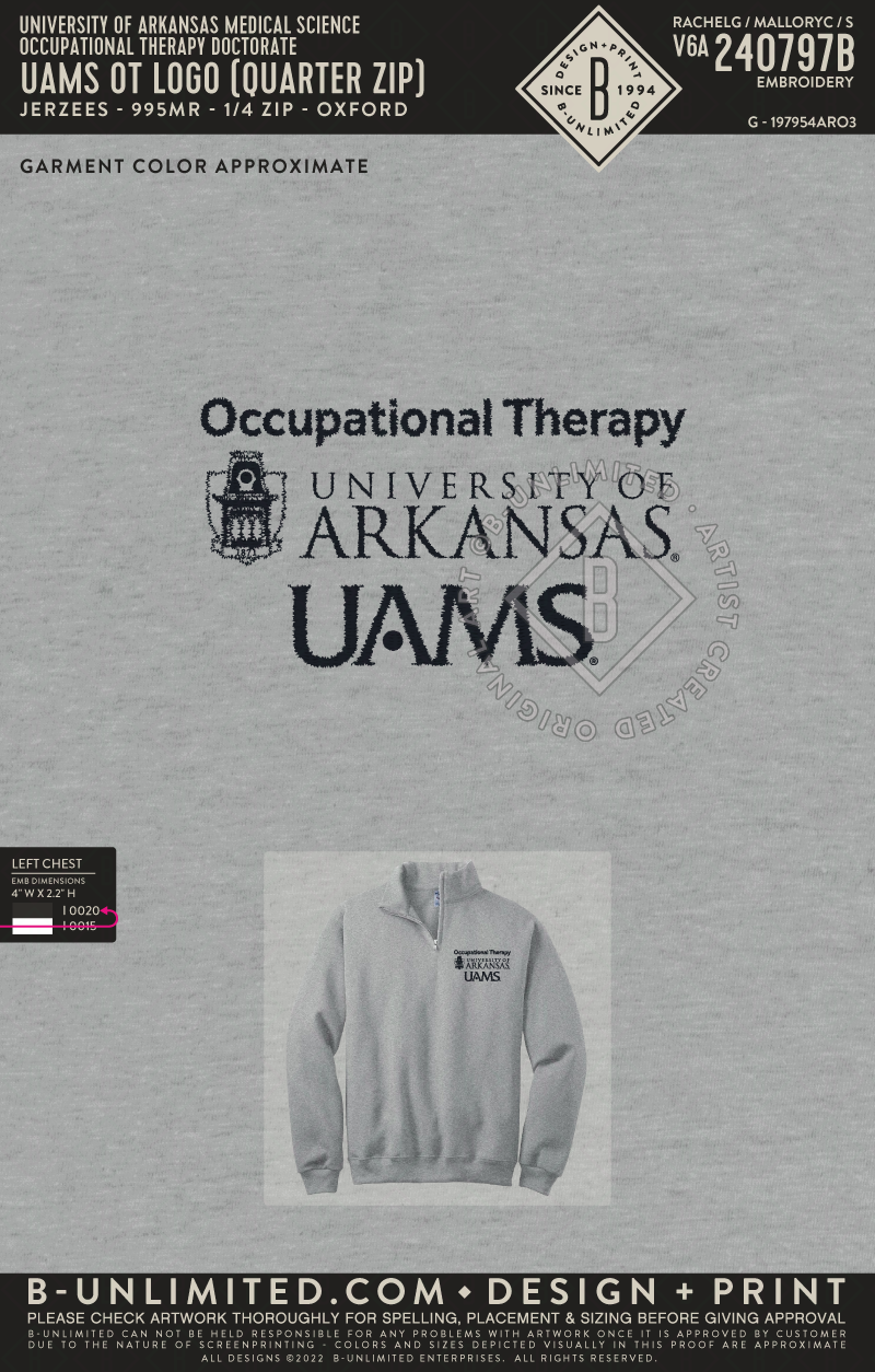 University of Arkansas Medical Science Occupational Therapy