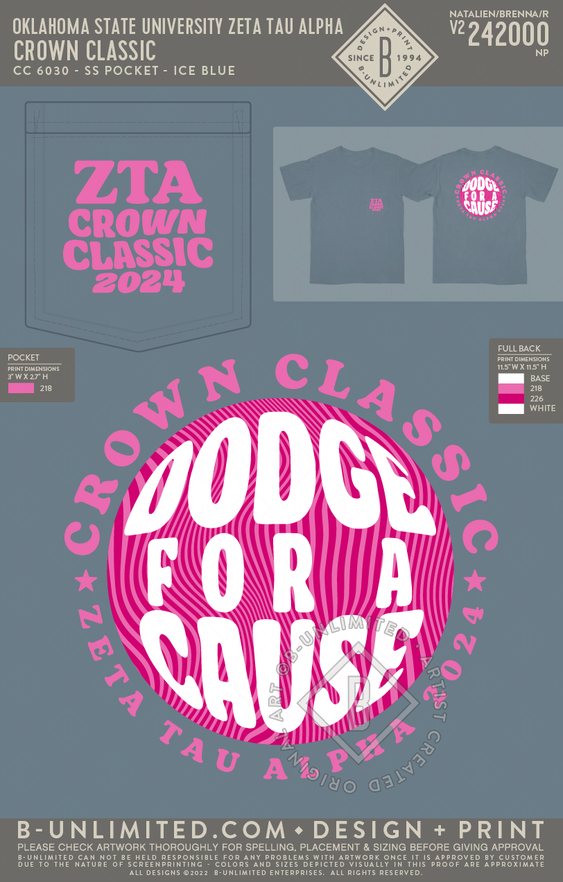 Oklahoma State University Zeta Tau Alpha Crown Classic CC 6030